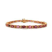 14K Yellow Gold Ruby and Diamond Bracelet - FINAL SALE